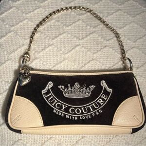 Vintage Iconic Y2K Juicy Couture Velour Baguette Little Bag Purse